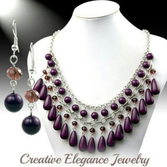 Jewelry - Statement Necklace and Earrings Set